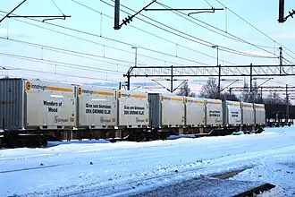 Un convoi de marchandises