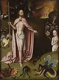 Suiveur de Bosch, Le Christ aux limbes, huile sur panneau, 54,6&nbsp;cm × 41,4&nbsp;cm, Philadelphia Museum of Art.