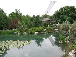 Une vue qui montre la proximité du Stade olympique.