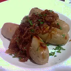 Boudin au foie gras.