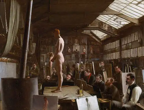 Bouguereau's Atelier at the Académie Julian, Paris, 1891, San Francisco De Young Museum