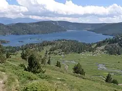 Vue générale avec la vallée de la Grave