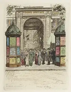 Le passage en 1877 (Dessin du  A.-P. Martial).