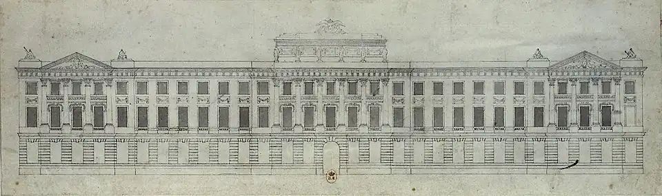 Projet pour un hôtel des monnaies.