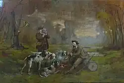 Théodore Levigne, retour de chasse.