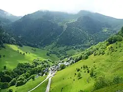 La vallée d'Oueil dans sa partie amont.