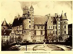 Palais Jacques-Cœur. Héliogravure. Maison d'édition Michel Lévy frères.