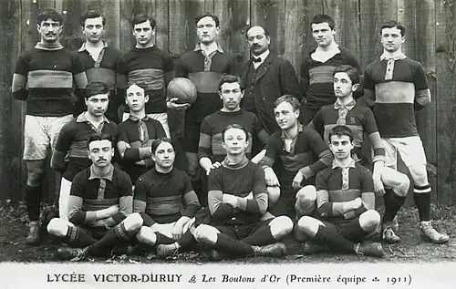 Équipe des Boutons d'Or en 1911