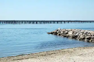 Vue des parcs à moules.