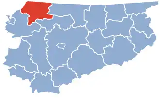 Localisation de Powiat de Braniewo