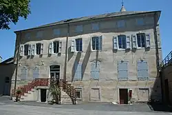 La façade arrière de l'édifice