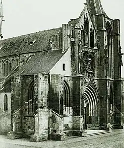 L'église Notre-Dame en 1859, avant les travaux du XIXe&nbsp;siècle
