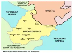 Le district de Brčko
