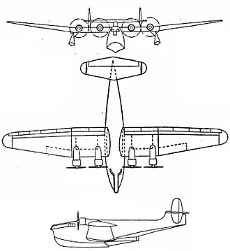 vue en plan de l’avion
