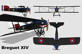 vue en plan de l’avion