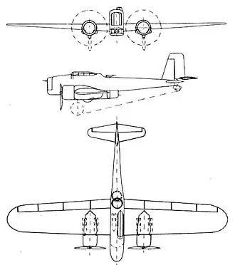 vue en plan de l’avion