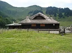 Chalet du col de Bretaye près de Villars-sur-Ollon, Suisse.