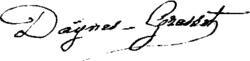 signature de Brigide Daynes-Grassot