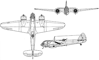 vue en plan de l’avion