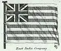 Drapeau de la Compagnie anglaise des Indes orientales (1820).