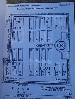 Plan du cimetière.