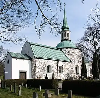 L'église de Bromma en mars 2008.