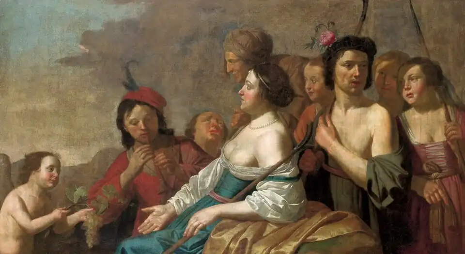 Le festival du vin, vers 1650