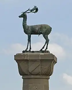 Le daim en bronze à Rhodes (Grèce)