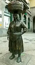 Statue à la paysanne croate, Marché de Dolac, Gornji Grad - Medveščak