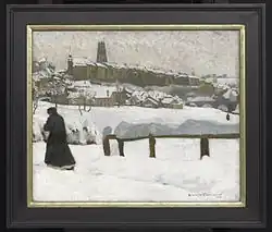Fribourg sous la neige, musée de Brooklyn