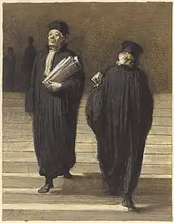 Honoré Daumier, Les Deux Confrères avocats, entre 1865 et 1870.
