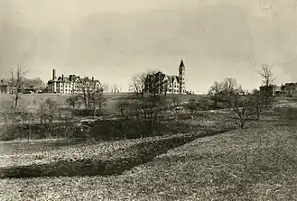 Le collège Bryn Mawr en 1886.