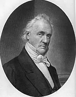 Portrait du président de l'Union James Buchanan.