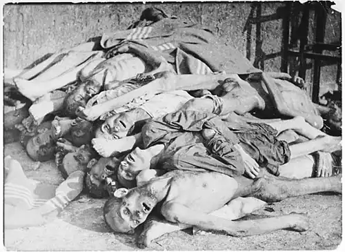 Cadavres à Buchenwald.