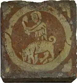 Carreau de faïence.