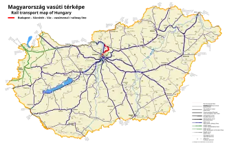 Image illustrative de l’article Ligne de Budapest à Vác par Vácrátót