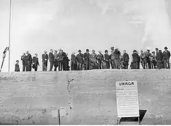 EN 1935, inauguration par Józef Beck, Edward Rydz-Śmigły, Marian Zyndram-Kościałkowski, Władysław Raczkiewicz, Walery Sławek.