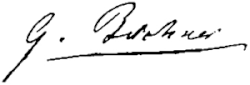 signature de Georg Büchner