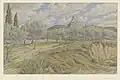 Buis-les-Baronnies, la Petite aiguille [Rocher Saint-Julien] (dessin, 1941).