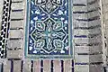 Détail de la décoration extérieure de la médersa Mir-i-Arab.