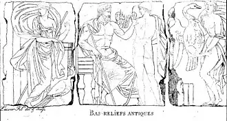 Trois bas-reliefs antiques au museum de Bordeaux (1803).