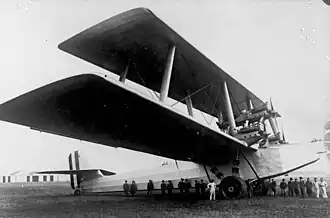 Vue de l'avion.