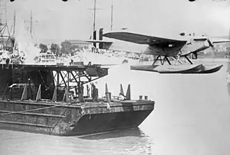 Vue de l'avion.