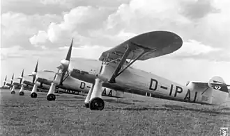 Vue de l'avion.