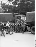 Des hommes de la brigade de Berlin en 1950.