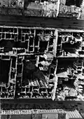 Quartiers de la ville en ruine après un bombardement allemand, septembre 1939.