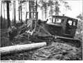 Bulldozer utilisés en 1955.