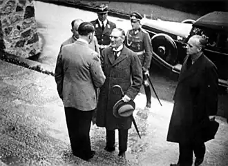Chamberlain au Berghof.