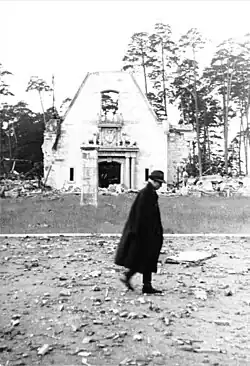 Ruines de Carinhall en 1947.