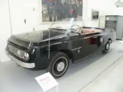 Vue de l'automobile de 1969, la Sachsenring P 240.